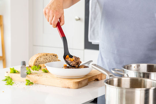 Kitchenaid Βαθιά Κουτάλα Κουζίνας Πλαστική Κόκκινη 34cm