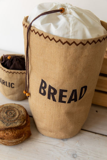 Natural Elements Stoff-Brotkasten Beiges 34x17x42cm