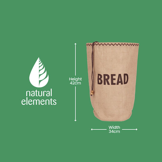 Natural Elements Stoff-Brotkasten Beiges 34x17x42cm