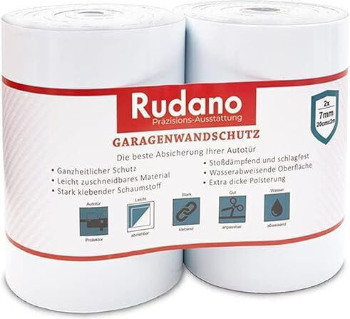 Set 2 X Garage Wall Protectors Rudano Self-adhesive Εξοπλισμός Parking