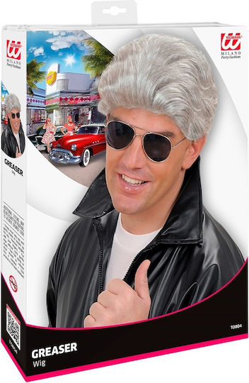 Karneval Perücke Greaser Graue