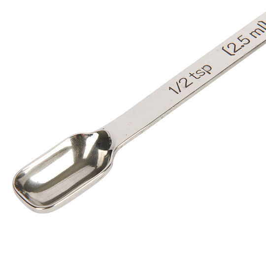 Kitchen Craft Stainless Steel Kitchen Measuring Tool 15ml 6 Pieces