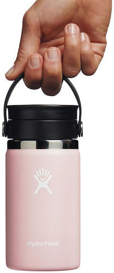 Hydro Flask Wide Mouth Μπουκάλι Θερμός Ανοξείδωτο BPA Free 355ml Pink