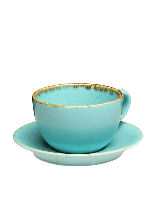 Porland Porland Blaues Teetasse aus Porzellan 370ml
