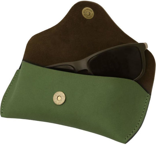 Leather Eyeglass Case Tl142571 Green