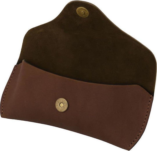 Leather Eyeglass Case Tl142571 Dark Brown