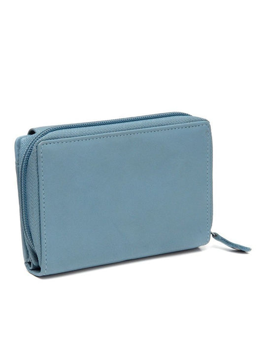 Leather Women's Wallet Light Blue
