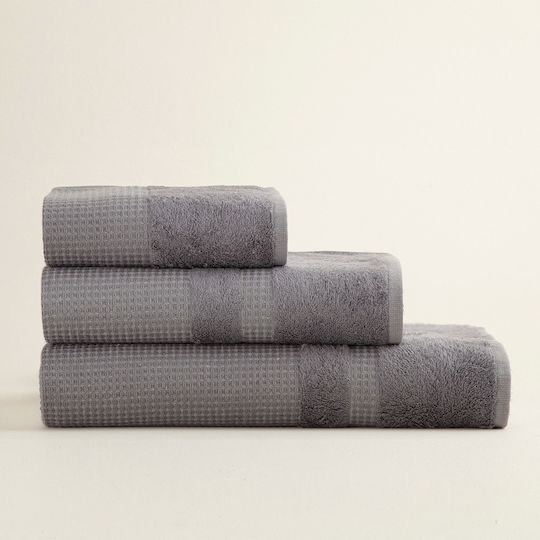 SteweHome Face Towel 50x90cm Gray