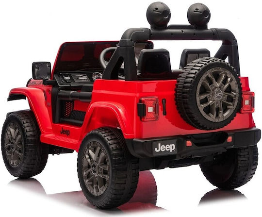 Wrangler Rubicon Două Locuri cu Telecomandă Licențiat 24 Volt Roșu