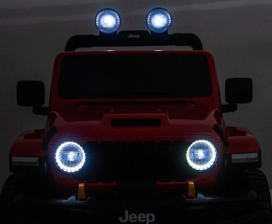 Wrangler Rubicon Două Locuri cu Telecomandă Licențiat 24 Volt Roșu