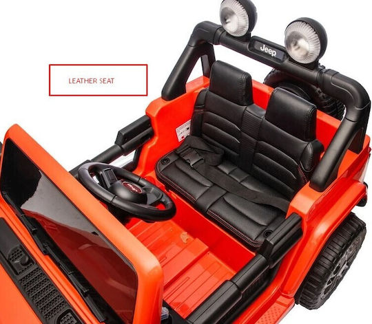 Wrangler Rubicon Διθέσιο με Τηλεκοντρόλ Licensed 24 Volt Πορτοκαλί