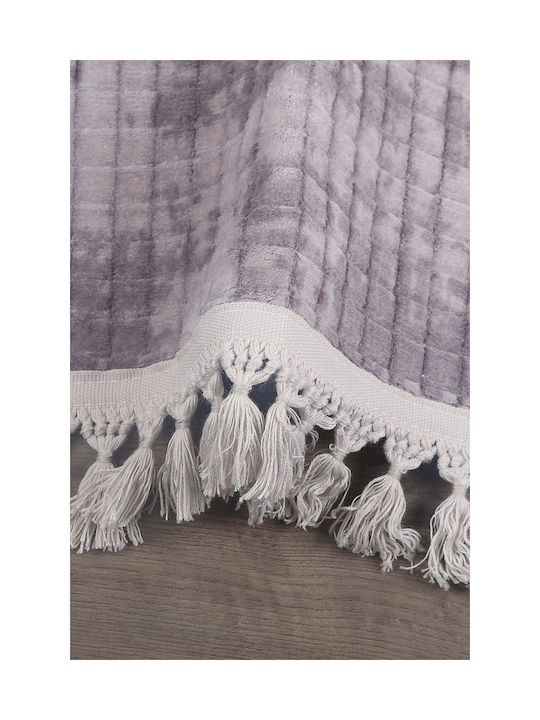 SteweHome Αντιολισθητικό Χαλί Ορθογώνιο Γκρι 50x80cm