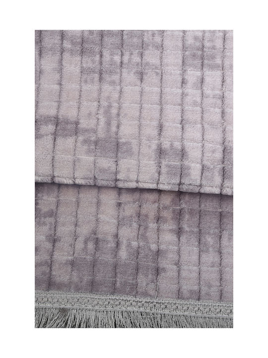 SteweHome Non-Slip Rectangular Gray Rug 100x300cm