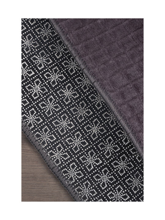 SteweHome Non-Slip Gray Runner Rug 80x300cm