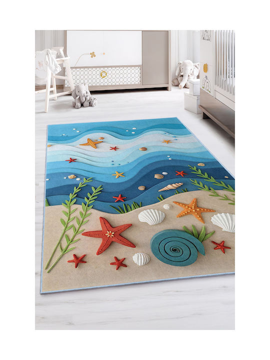 SteweHome Παιδικό Χαλί Πορτοκαλί 60x200cm Πάχους 60mm