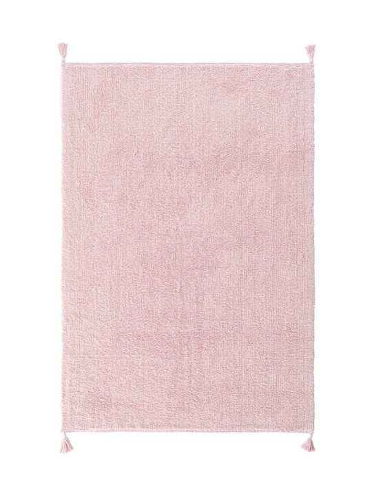 SteweHome Παιδικό Χαλί Βαμβακερό Ροζ 80x150cm