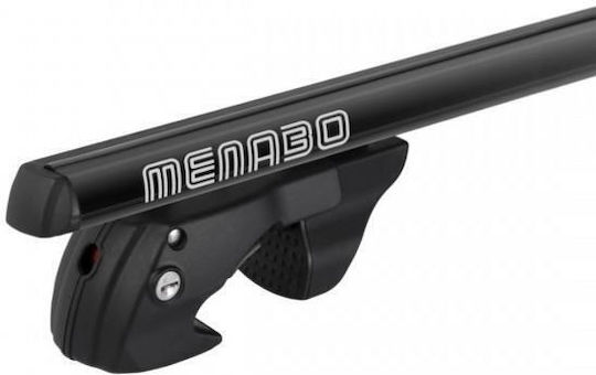 Menabo Aluminum Car Roof Bars Sherman XL Black 135 Cm Black Color Ford Kuga 5 Doors 2008>2012 Raised Rails Parallel Bars Set 2 Pieces 12290/mb Mp.12290/mb-64