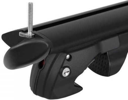 Menabo Car Roof Bars Aluminum Fender XL 134 Cm Black Color Ford Tourneo Courier 2013>2018 Raised Rails 2 Pieces 14670/mb Mp.14670/mb-55