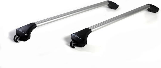 Modula Aluminum Car Roof Bars 119cm for Mercedes-Benz GLA for Cars with Factory Roof Racks Set with Roof Rack Legs Black