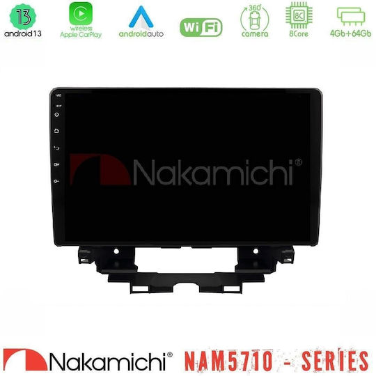 Nakamichi Car Audio System for Renault Kangoo Audi A5 2010 with Touch Screen 10" Bluetooth USB Wi-Fi GPS Apple CarPlay Android Auto