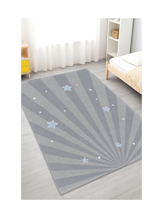 SteweHome Kinderteppich Sterne Blau 80x100cm Dicke 60mm