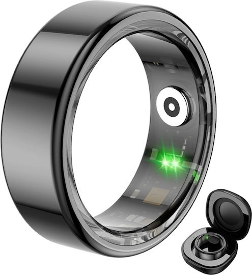 Colmi R02 Smart Ring 21.3mm με Παλμογράφο Μαύρο