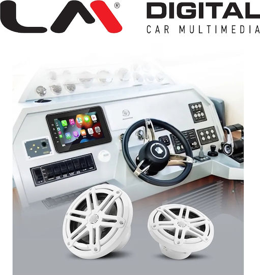 LM Digital Boat Sound System with Bluetooth USB GPS Black