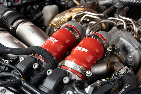 Forge Motorsport Σετ Κολάρα Σιλικόνης Αυτοκινήτου Αέρα για Aston Martin V8 Audi V8 Corvette C7 Lotus V8 Μαύρα
