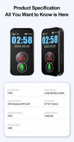 Mini GPS Tracker for Pets Objects & Bicycles