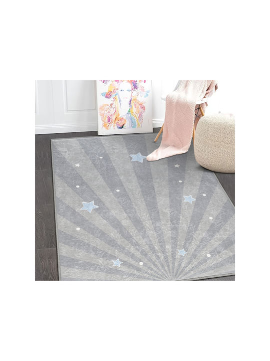 SteweHome Kinderteppich Sterne Blau 60x100cm Dicke 60mm
