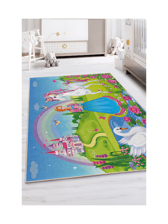 SteweHome Παιδικό Χαλί Μονόκερος 80x170cm Πάχους 60mm