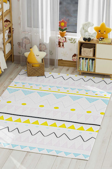 SteweHome Παιδικό Χαλί Μπλε 100x300cm Πάχους 60mm