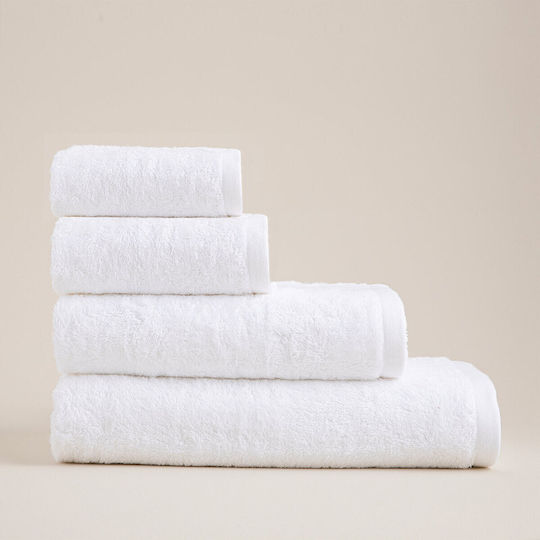 SteweHome Πετσέτα Χεριών 45x45εκ. Λευκή Βάρους 550gr/m²