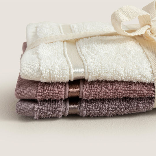 SteweHome Hand Towels Lilac 3 Pieces