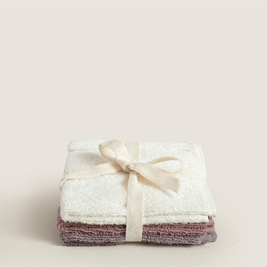 SteweHome Hand Towels Lilac 3 Pieces