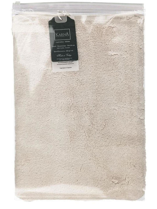 SteweHome Πετσέτα Προσώπου 50x90εκ. Καφέ 4τμχ Βάρους 600gr/m²