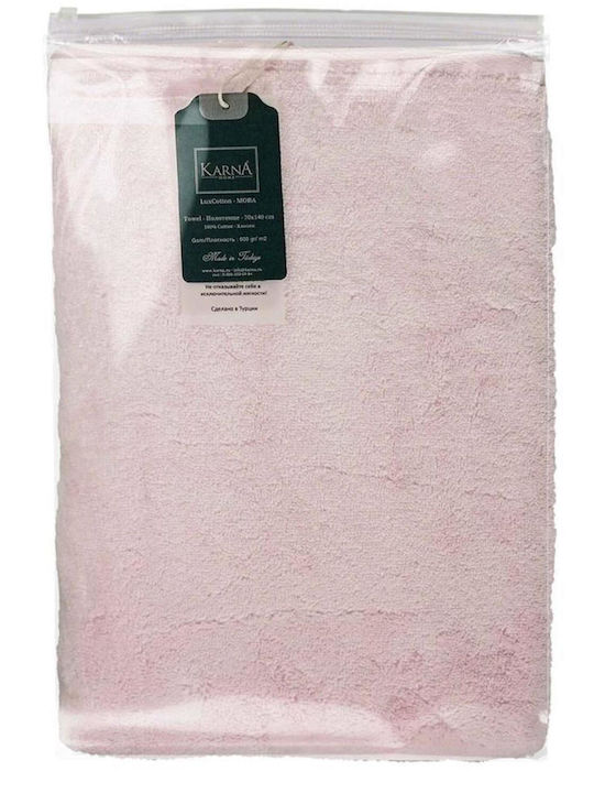 SteweHome Πετσέτα Προσώπου 50x90εκ. Ροζ 4τμχ Βάρους 600gr/m²