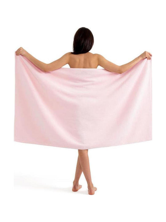 SteweHome Πετσέτα Προσώπου 50x90εκ. Ροζ 4τμχ Βάρους 600gr/m²