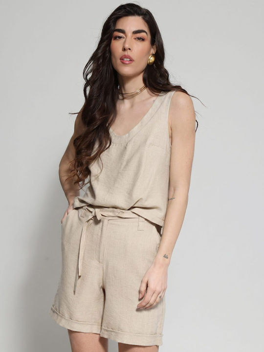 Damen Bermudas Beige