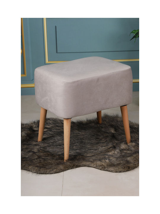 Living Room Wooden Beige Stool