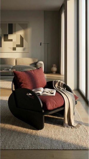 Armchair 65x55x55cm Black Armchair 65x55x55cm Black