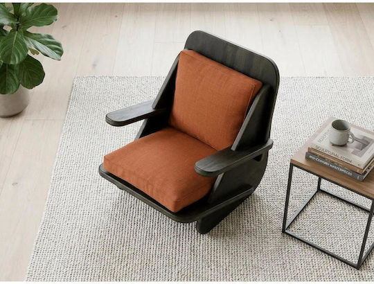 High Back Armchair 65x55x55cm Orange High Back Armchair 65x55x55cm Orange