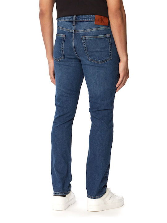 Calvin Klein Men's Elastic Jeans Slim Fit Straight Blue