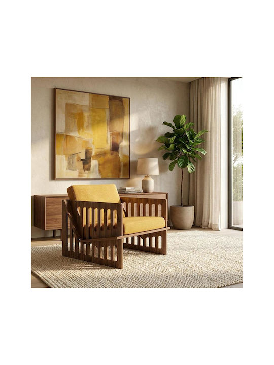 Yellow Armchair 65x82x42cm