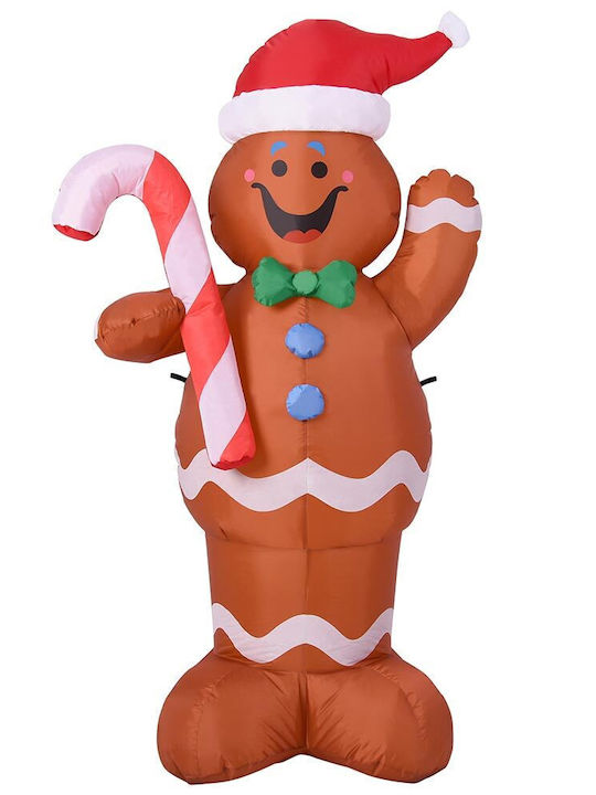 Bakaji Inflatable Christmas Gingerbread Man 150 cm Led Outdoor 02052860