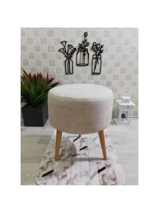 Living Room Wooden Scandinavian Stools 33x33x46cm