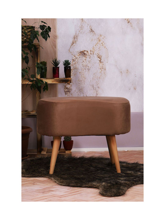 Living Room Wooden Brown Stool