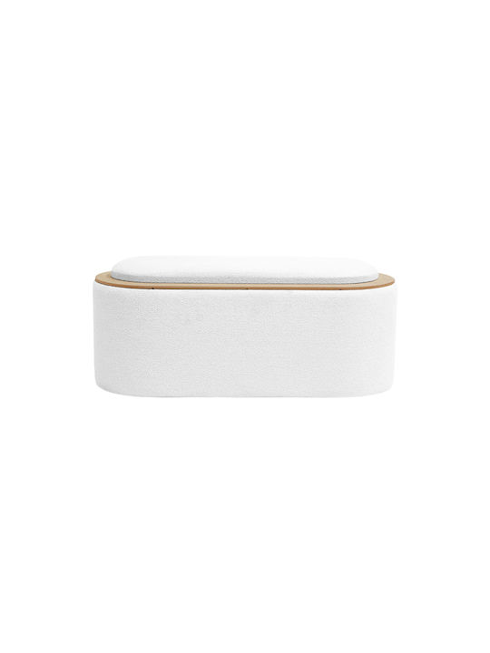 Living Room Stool With Storage Space Wooden Bohemian