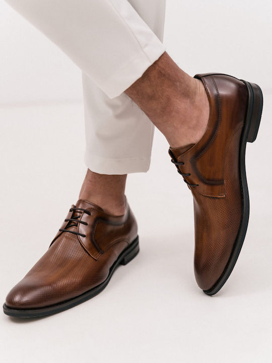 Leather Men's Casual Shoes Tabac Brown