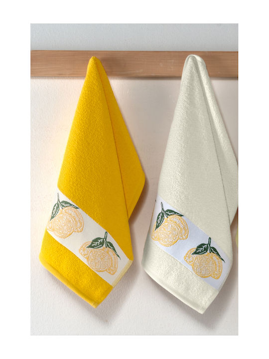 SteweHome Prosop De Bucătărie Din 100% Bumbac În Culoare Galbenă 30x50cm 6 Bucăți SteweHome Prosop De Bucătărie Din 100% Bumbac În Culoare Galbenă 30x50cm 6 Bucăți